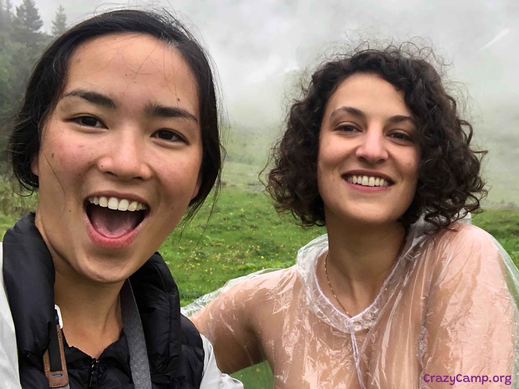 Two women enjoying their hiking holiday